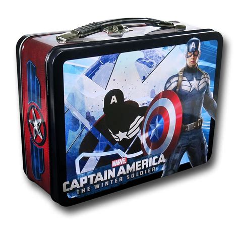 Captain America Metal Lunch Box for sale 